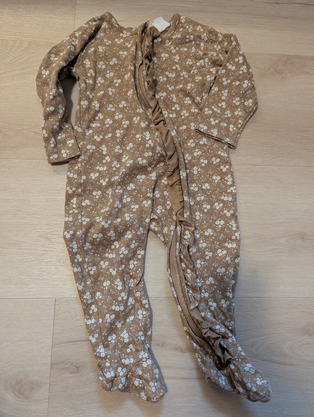 Jamie Kay Rosalie Fields Caramel Pajamas Onesie Footie
